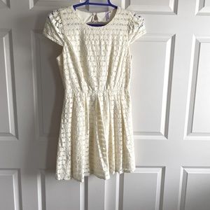 Cream mini dress